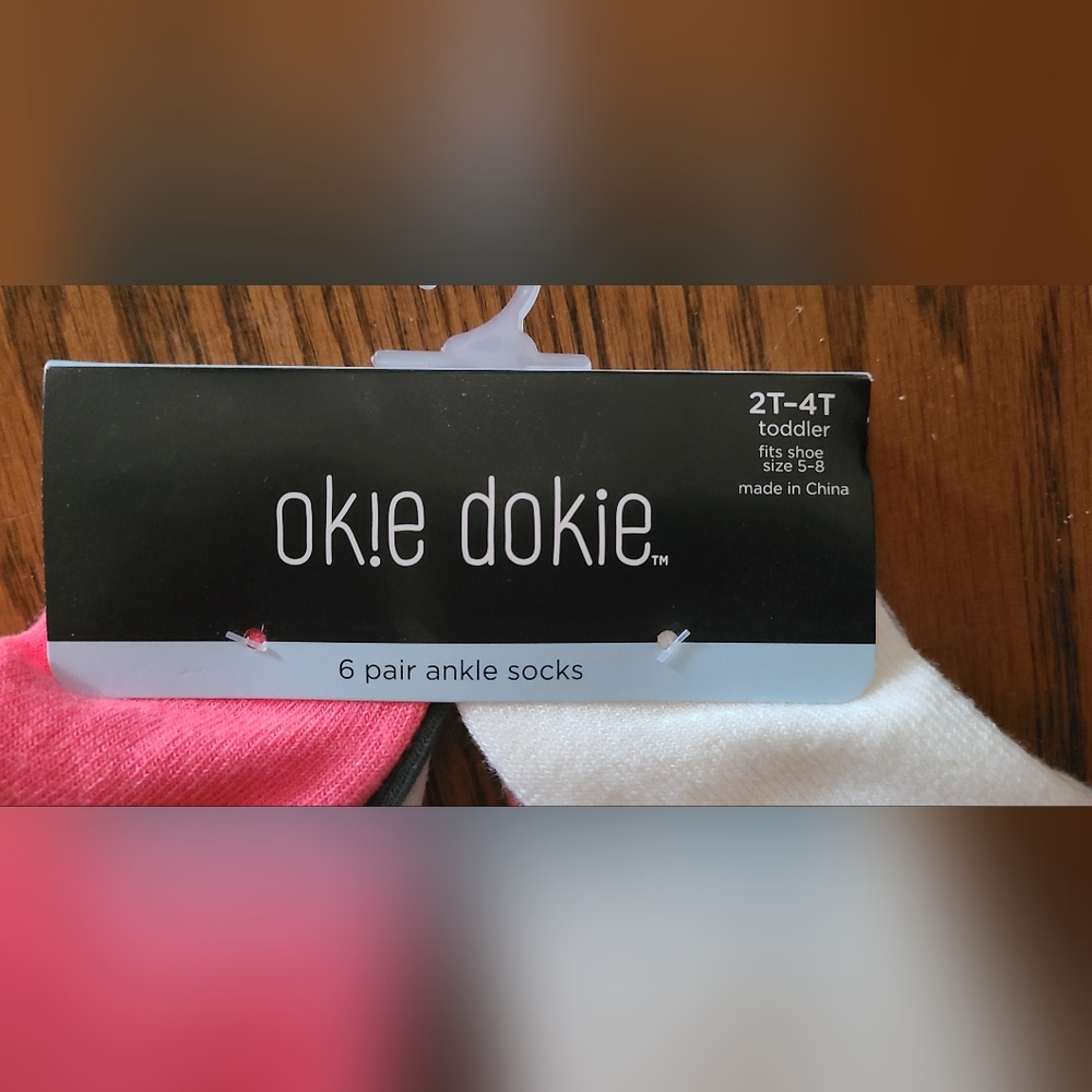 Okie Dokie Socks size 2T-4T